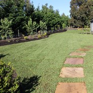  Formal hedging, turf, rose garden, cottage garden